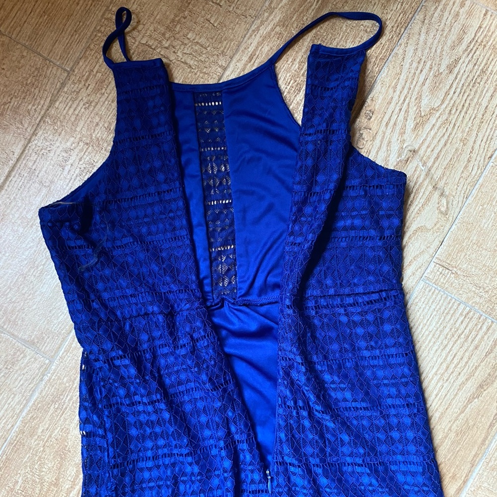 Royal Blue Razor Back Maxi Dress - Picture 7 of 8